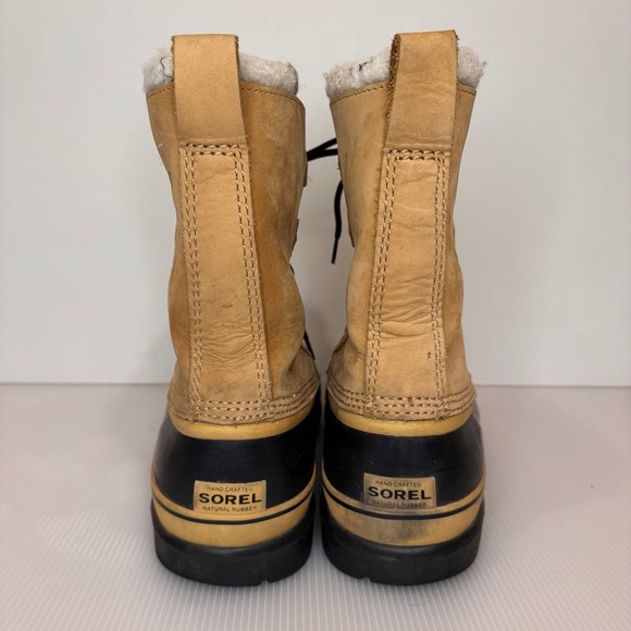 Sorel Caribou Waterproof Boots Size 9 Leather Winter Snow - Picture 5 of 10